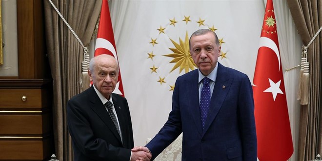 Erdoğan, MHP Genel Başkanı Bahçeli'yi kabul etti