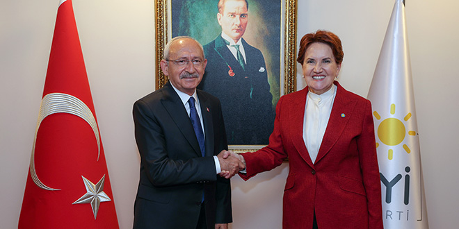 Kılıçdaroğlu'ndan İYİ Parti Genel Başkanı Akşener'e ziyaret