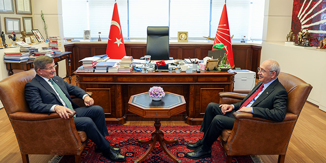Davutoğlu'ndan Kılıçdaroğlu'na ziyaret