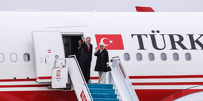 Cumhurbakan Erdoan, KKTC'de resmi trenle karland