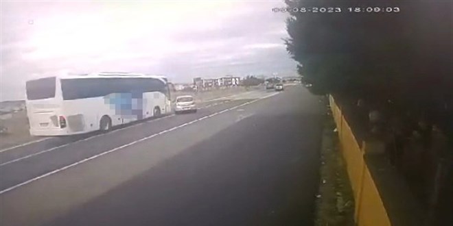 Tekirdağ'da yolcu otobüsü otomobille çarpıştı: 1 ölü, 2 yaralı