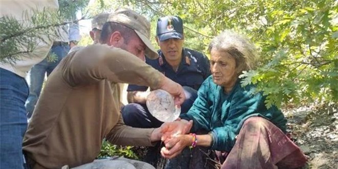 Çilek toplarken kaybolan kadın jandarma ekiplerince bulundu