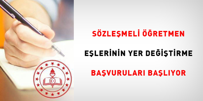 Sözleşmeli öğretmen eşlerinin yer değiştirme başvuruları başlıyor