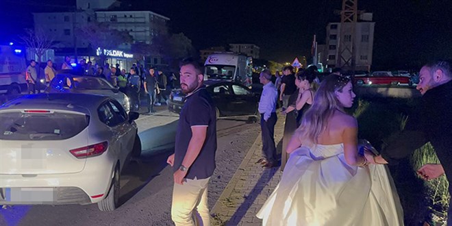 Yeni evli çiftin düğün gecesi hastanede son buldu