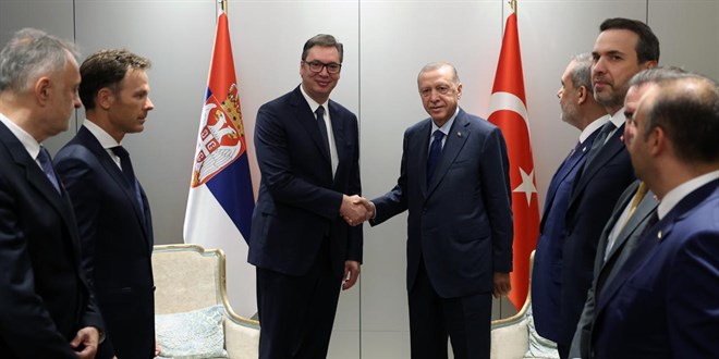 Cumhurbaşkanı Erdoğan Sırbistan Cumhurbaşkanı Vucic ile görüştü