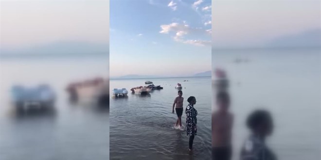 Eğirdir Gölü'nde boğulduğunu zannettiği oğlunu sağ gören baba duygu dolu anlar yaşadı