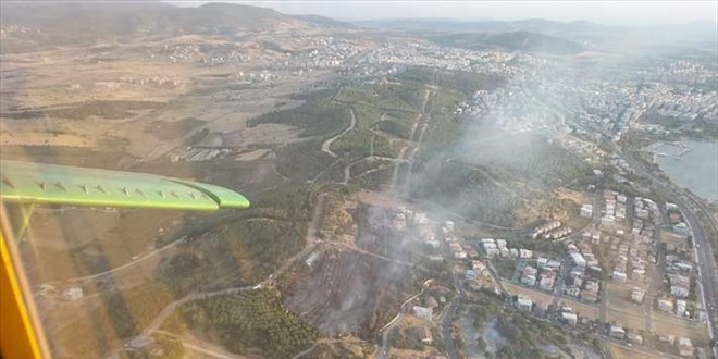 İzmir'deki orman yangını kontrol altına alındı