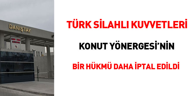Türk Silahlı Kuvvetleri Konut Yönergesi'nin bir hükmü daha iptal edildi