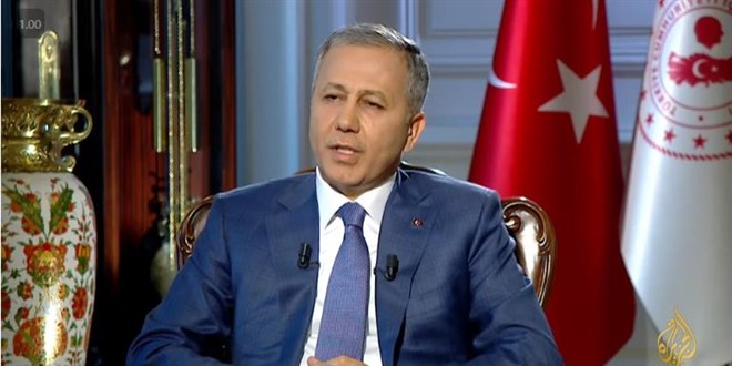Bakan Yerlikaya El Cezire'ye konuştu
