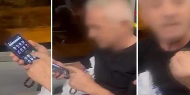 Otobüste gizlice fotoğraf çekerken suçüstü yakalandı