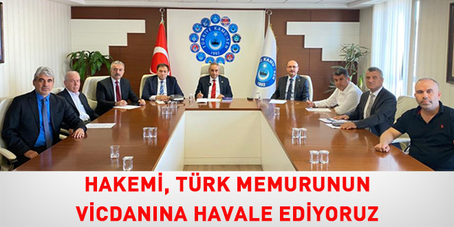 'Hakemi Türk memurunun vicdanına havale ediyoruz'