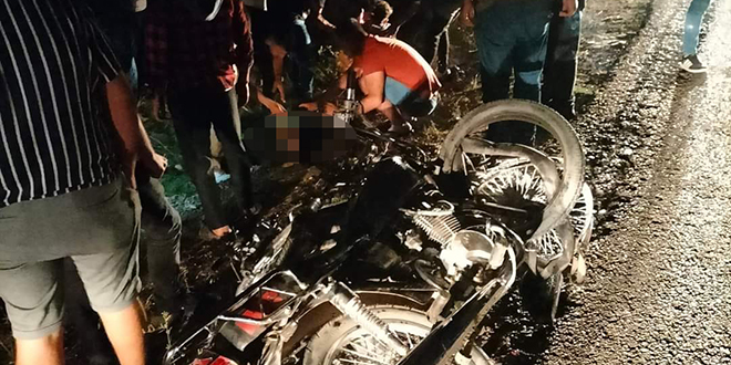 İki motosikletin çarpışması sonucu 1 kişi öldü, 2 kişi ağır yaralandı