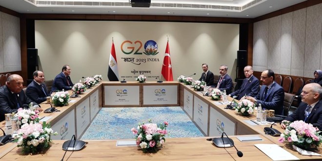 Cumhurbaşkanı Erdoğan, Mısır Cumhurbaşkanı Sisi ile görüştü