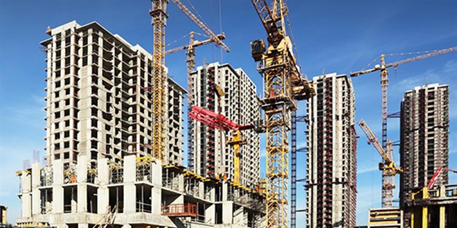 İnşaat maliyet endeksi yıllık yüzde 62,25 oranında arttı