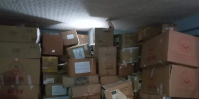 30 milyon liralık deprem malzemesi stoklanmış halde ele geçirildi