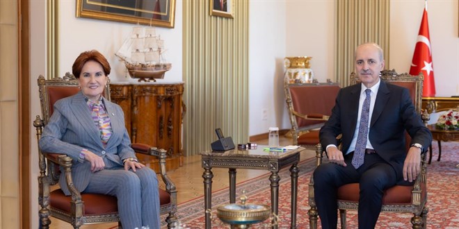 TBMM Başkanı Kurtulmuş, Akşener'i kabul etti