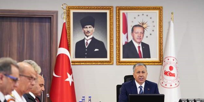 Yerlikaya başkanlığında terörle mücadele konulu videokonferans toplantısı