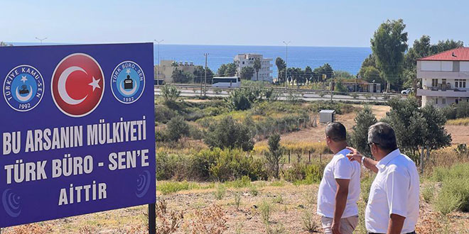 Türk Büro-Sen tatil bölgesinde arsa aldı. Üyelere konuk evi yapacak