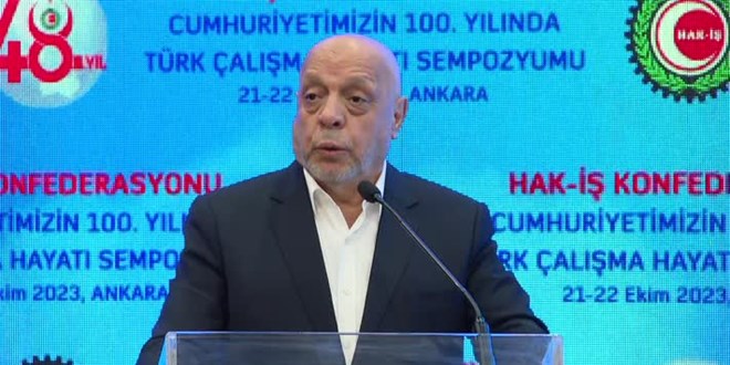 HAK-İŞ: Türkiye'de çalışanların yüzde 86'lık kısmı sendikalara üye değil