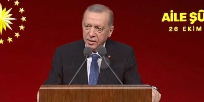 Cumhurbaşkanı Erdoğan: Güçlü bir millet, güçlü bir aileden oluşur