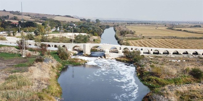 Ergene Nehri'nin kirlilik seviyesi en üst seviyede