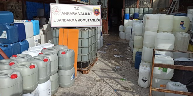 Ankara'da 20 ton sahte deterjan ele geçirildi