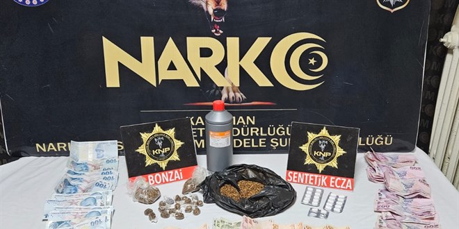 Karaman'da uyuşturucu operasyonunda 2 şüpheli tutuklandı