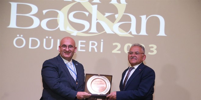 Büyükkılıç'a İç Anadolu'nun en başarılı belediye başkanı ödülü