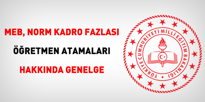 MEB, Norm Kadro Fazlası Öğretmen Atamaları Hakkında Genelge yayınladı