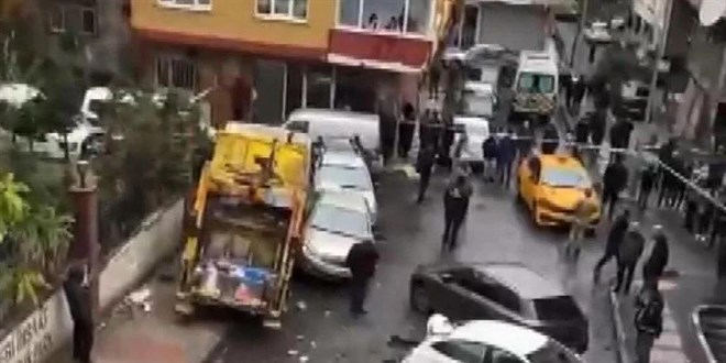 Çöp kamyonu sokağı savaş alanına çevirdi