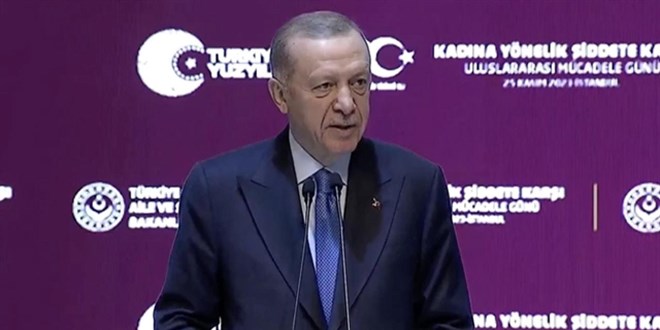 Erdoğan: Kadına yönelik şiddetle mücadeleyi temel politikamız haline getirdik