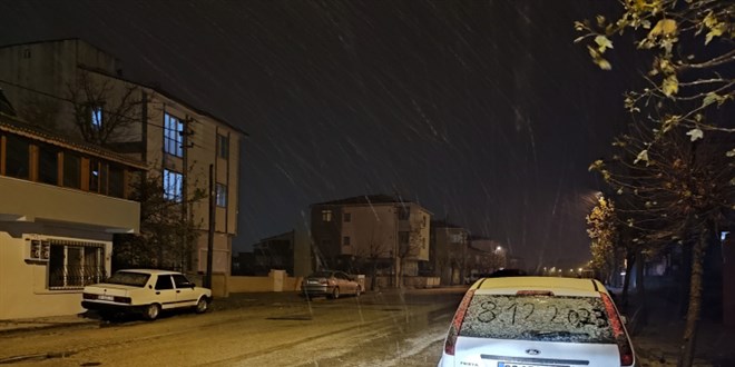 Marmara'da kar yağışı başladı