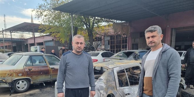 Kız arkadaşına çarpan aracı kundakladı