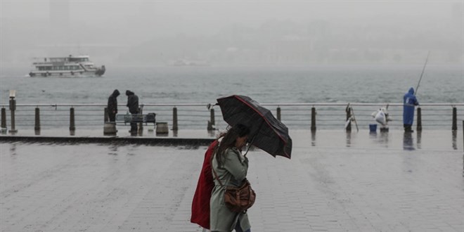 İstanbul'da etkili sağanak yağış