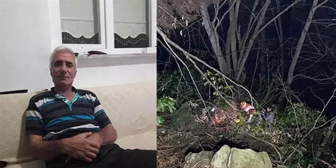 Ağaç keserken düşen kaya çarptı, uçuruma yuvarlanıp öldü