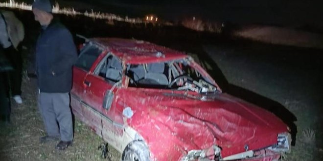 Amasya'da otomobil devrildi: 1 ölü, 1 yaralı
