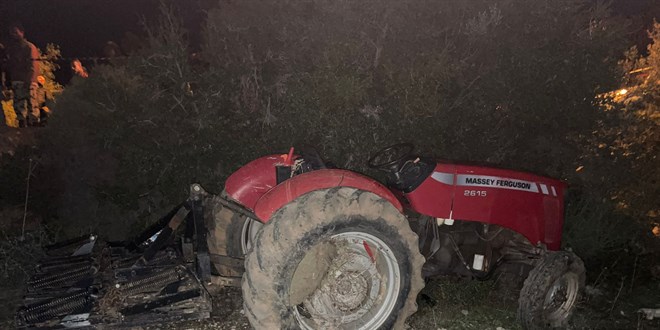 Muğla'da devrilen traktörün sürücüsü öldü