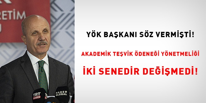YÖK Başkanı söz vermişti! Akademik teşvik ödeneği yönetmeliği iki senedir değişemedi!
