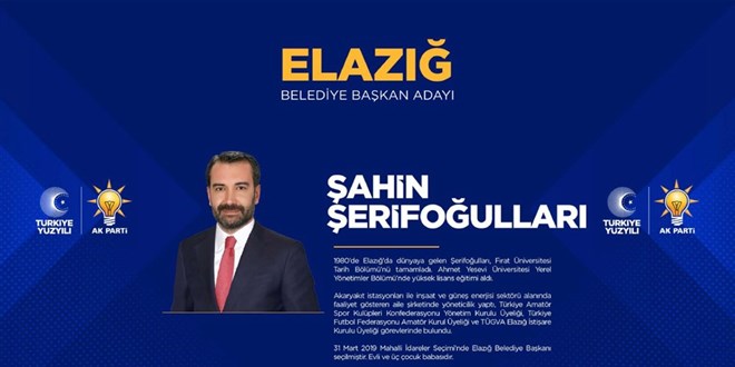 AK Parti Elazığ Belediye Başkan adayı Şahin Şerifoğulları kimdir?