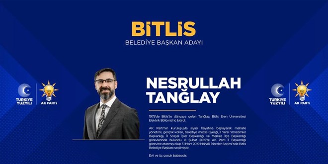AK Parti Bitlis Belediye Başkan adayı Nesrullah Tanğlay kimdir?