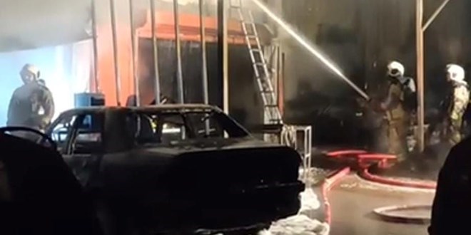 Ortağı olduğu oto tamirhanesini kundakladı: 2 dükkan ve 10 araç yandı