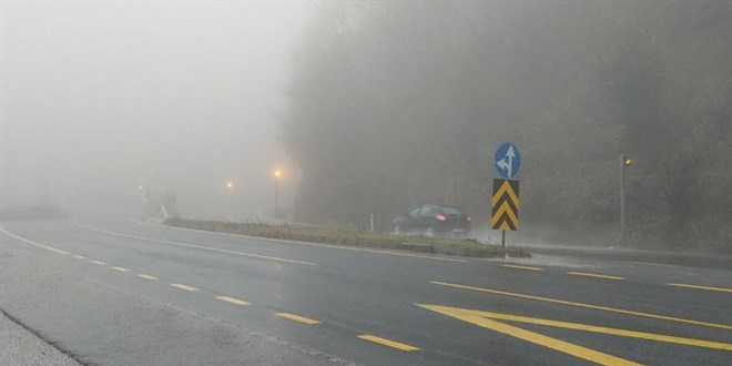 Bolu Dağı'nda görüş mesafesi azaldı