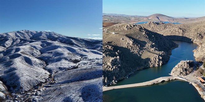 İki fotoğraf da aynı gün çekildi: Bir tarafta kuraklık, diğer tarafta kar