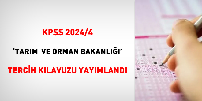KPSS 2024/4 tercih kılavuzu yayımlandı