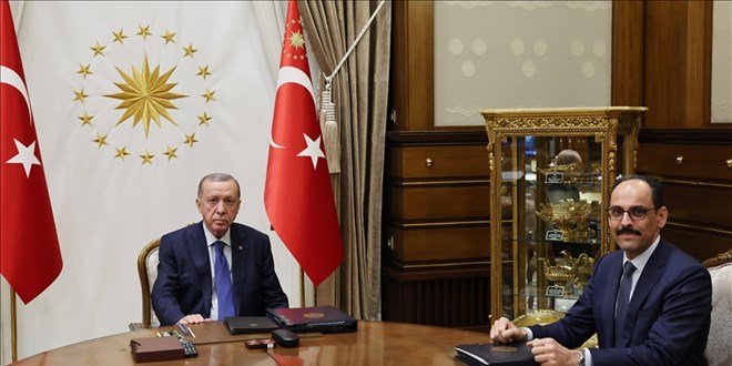 Cumhurbaşkanı Erdoğan, MİT Başkanı Kalın'ı kabul etti
