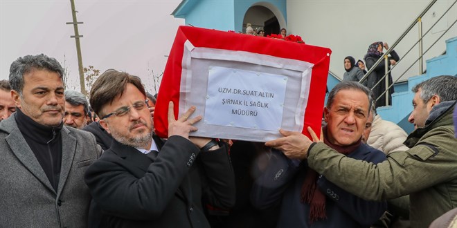 Yaşamını yitiren Şırnak İl Sağlık Müdürü Altın'ın cenazesi defnedildi