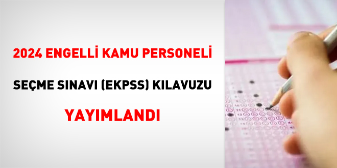 2024-EKPSS Kılavuzu yayımlandı