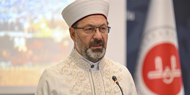 Diyanet İşleri Başkanı Erbaş: Filistinli mazlumlar için dua edelim