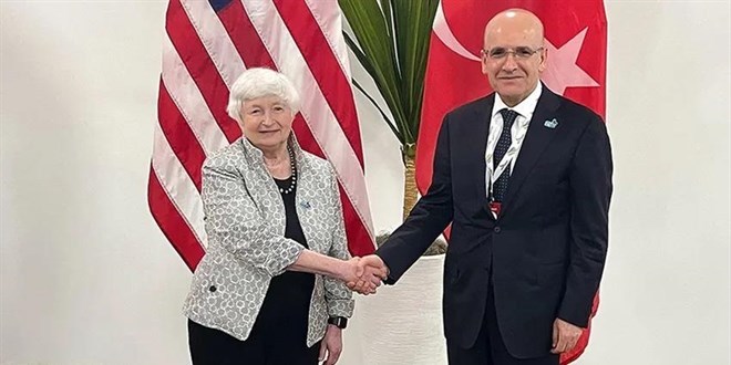 Bakan Şimşek ve TCMB Başkanı Karahan ABD Hazine Bakanı Yellen ile görüştü