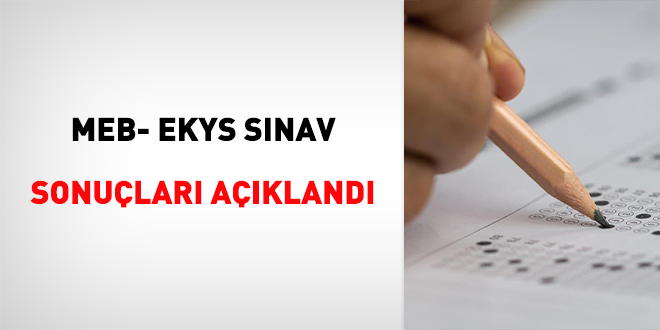 MEB- EKYS Sınav Sonuçları Açıklandı